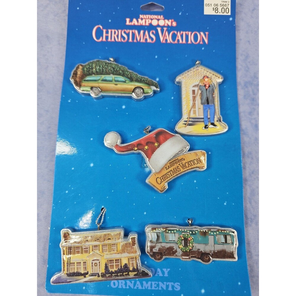 RARE National Lampoon's Christmas Vacation Set of 5 Hallmark Ornaments